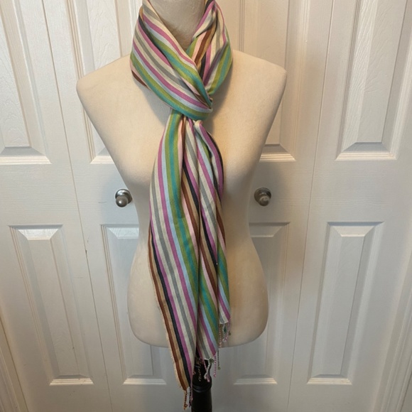 Jacob striped scarf - Picture 6 of 7